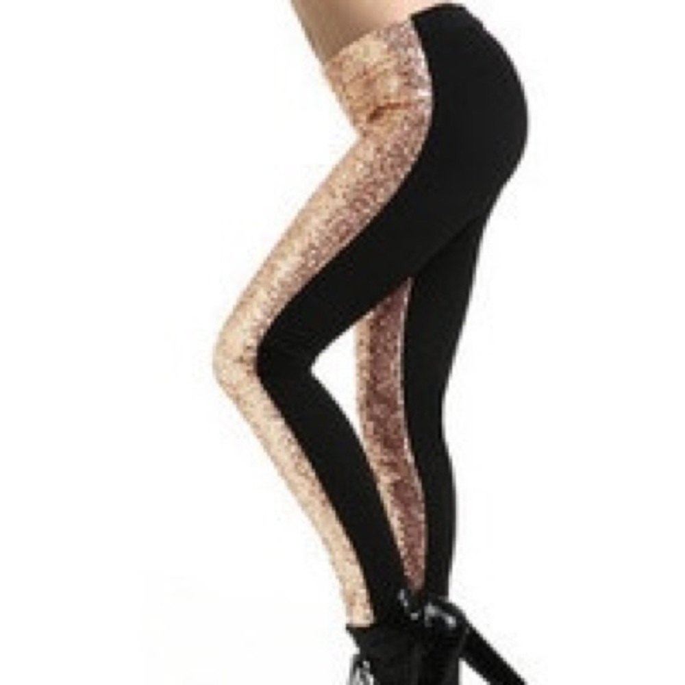 Gold Sequins Leggings! - Picture 5 of 5